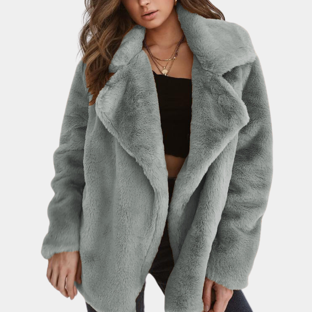 Drune | Warme Teddy Winterjacke für Damen