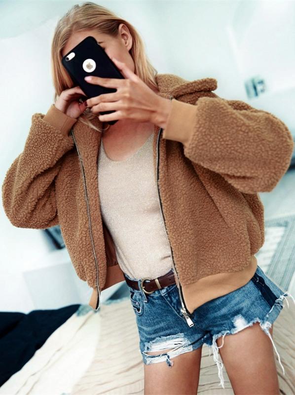 Drune | Bear Furry Kunstpelzjacke