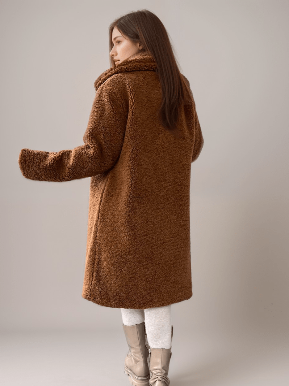 Drune | Teddy Mantel - Plüschwärme - Faux Shearling - Lässiger Winterstil