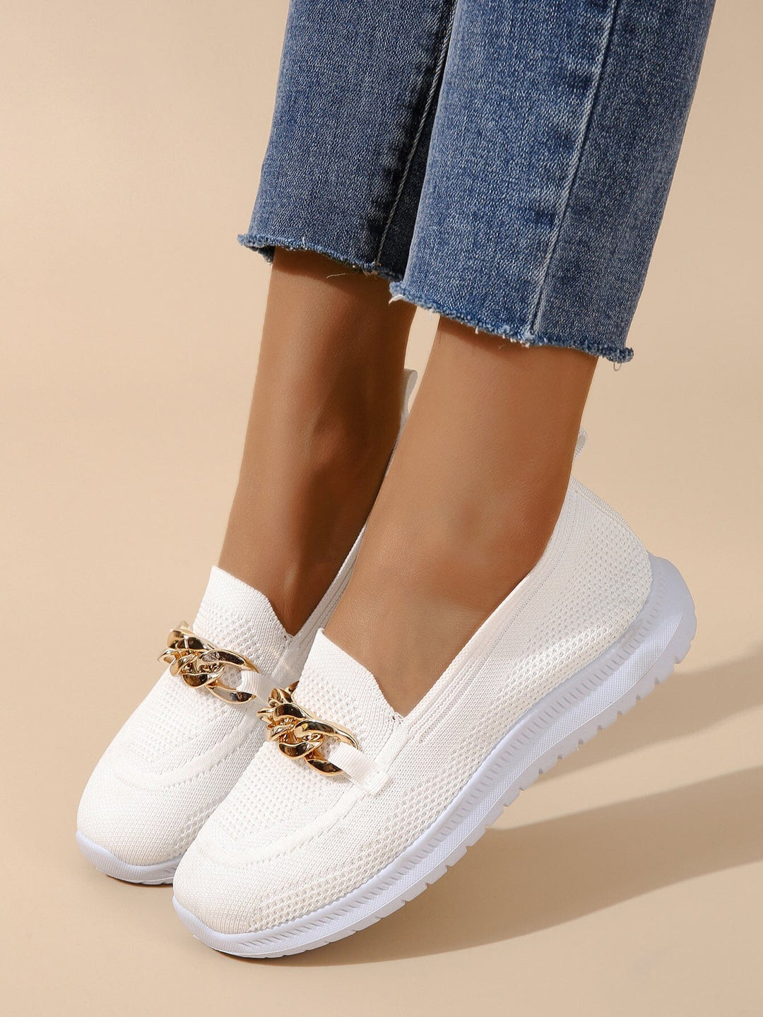Drune - lässige Slip-On Sneaker Damen | Sneaker aus atmungsaktivem, flexiblem Strickmaterial