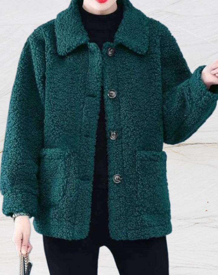 Drune | Warme Fleecejacke für Frauen mit Polokragen