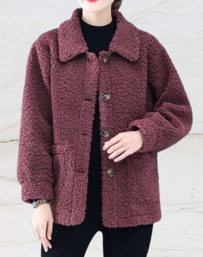 Drune | Warme Fleecejacke für Frauen mit Polokragen