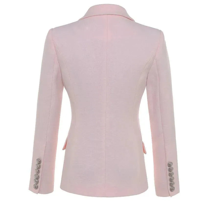Drune | Der Gewissenhaftigkeit Pink Blazer Damen - Formal-Business - Einfarbig