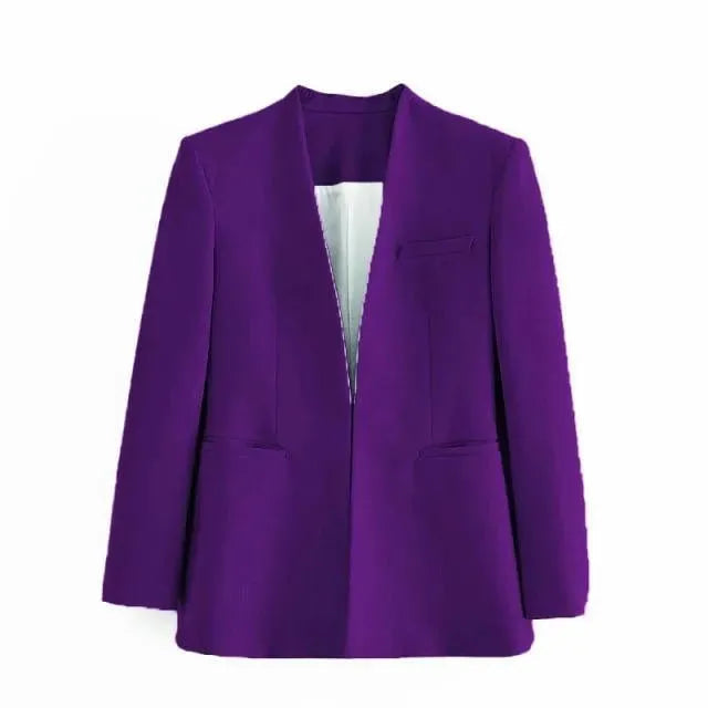 Drune | Der Vorstellungskraft Formal Blazer Damen - Lässig - Uni-Farben