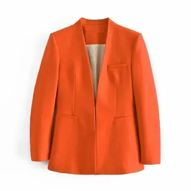 Drune | Der Vorstellungskraft Formal Blazer Damen - Lässig - Uni-Farben
