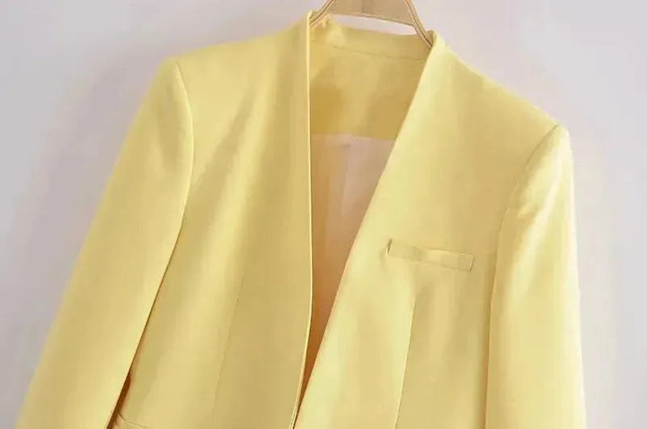 Drune | Der Vorstellungskraft Formal Blazer Damen - Lässig - Uni-Farben