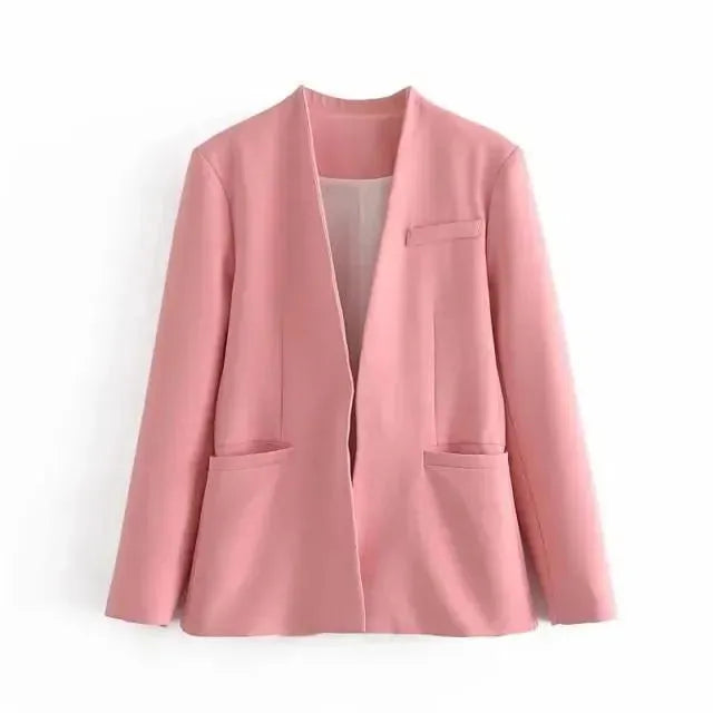 Drune | Der Vorstellungskraft Formal Blazer Damen - Lässig - Uni-Farben