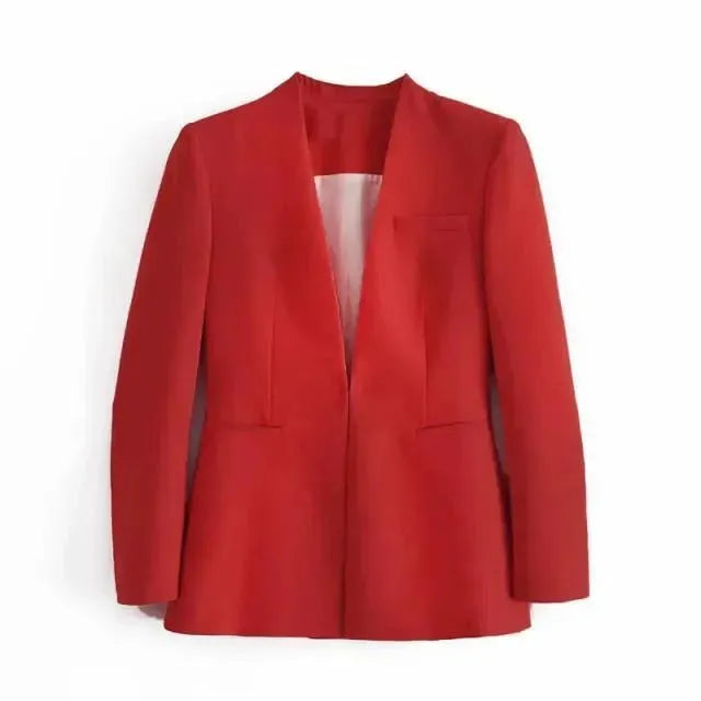 Drune | Der Vorstellungskraft Formal Blazer Damen - Lässig - Uni-Farben