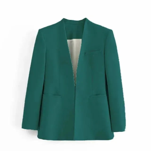 Drune | Der Vorstellungskraft Formal Blazer Damen - Lässig - Uni-Farben