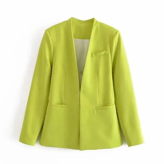 Drune | Der Vorstellungskraft Formal Blazer Damen - Lässig - Uni-Farben