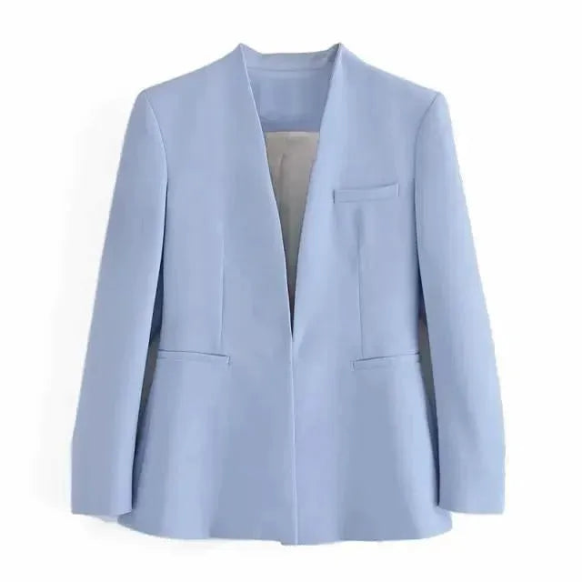 Drune | Der Vorstellungskraft Formal Blazer Damen - Lässig - Uni-Farben