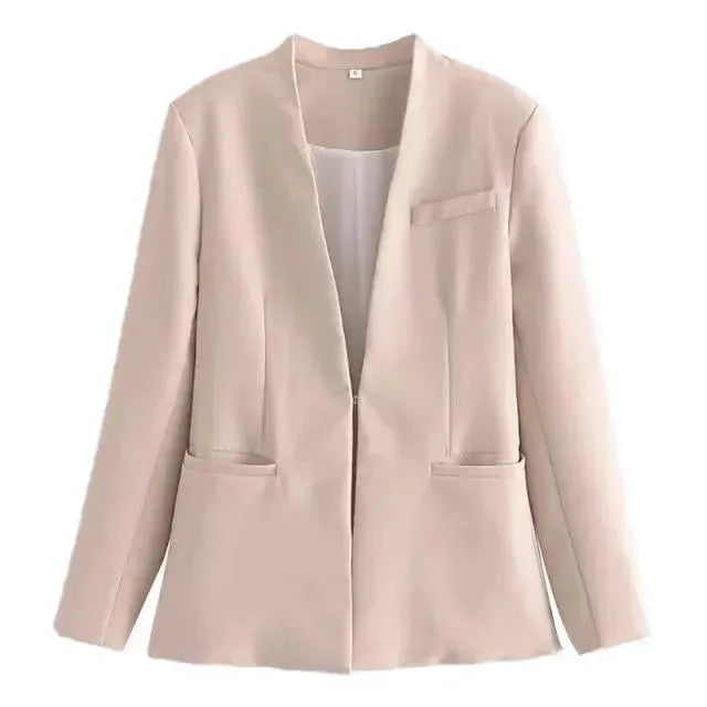 Drune | Der Vorstellungskraft Formal Blazer Damen - Lässig - Uni-Farben