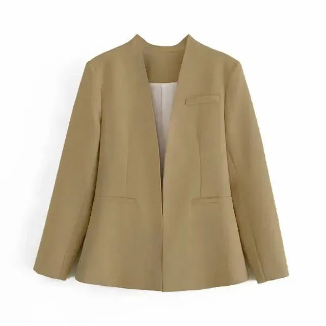 Drune | Der Vorstellungskraft Formal Blazer Damen - Lässig - Uni-Farben