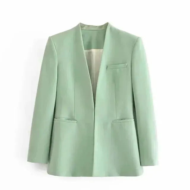 Drune | Der Vorstellungskraft Formal Blazer Damen - Lässig - Uni-Farben