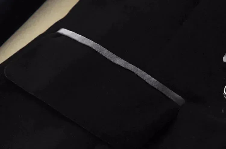 Drune | Der Prowess Samt V-Ausschnitt Blazer Damen - Lässig - Uni-Einfarbig