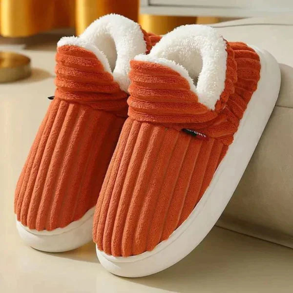 Drune | Plüschschuhe Damen - weiche komfortable Hausschuhe für zu Hause