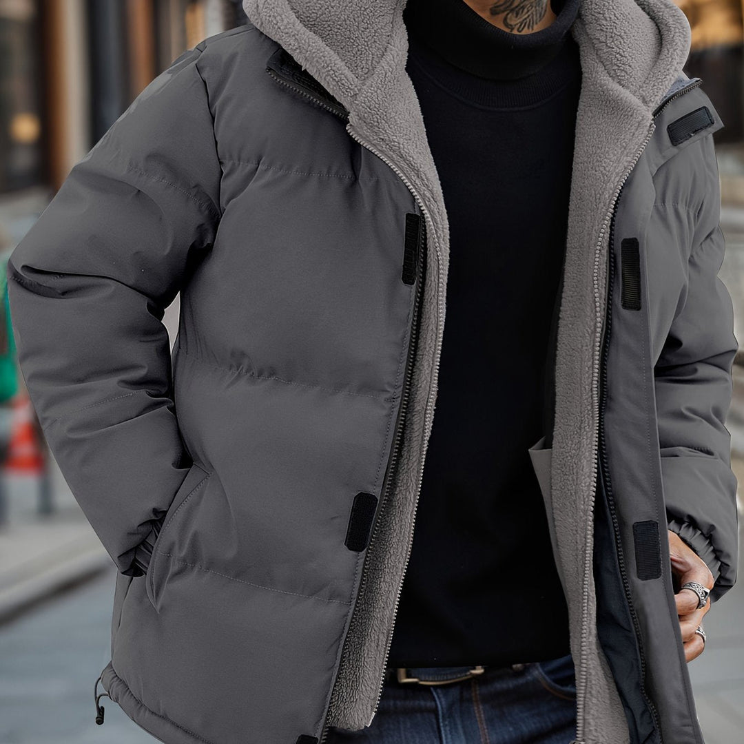 Drune | Herren Winter Steppjacke mit Reißverschluss und bequemer Passform