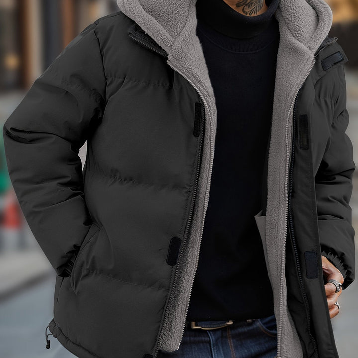 Drune | Herren Winter Steppjacke mit Reißverschluss und bequemer Passform