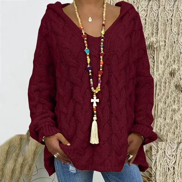 Drune | Zeitloses Kabelstrick-Pullover für Frauen