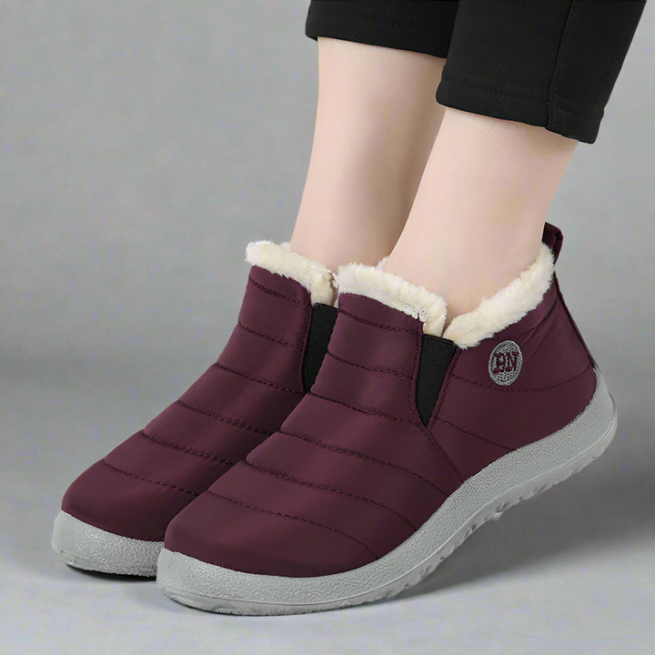 Drune | Damen Winterstiefeletten mit Warmfutter - Rutschfeste Schneeboots für kalte Tage