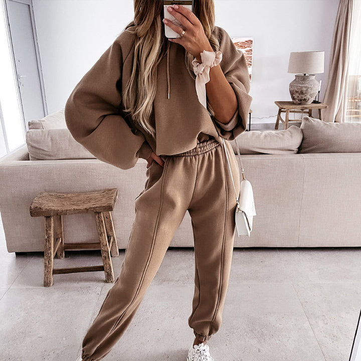Drune | Bequemer 2 Teiliger Luxus Jogginganzug Für Frauen