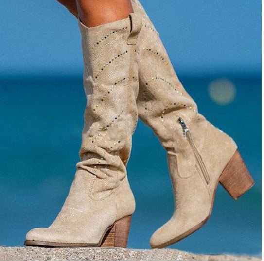 Drune | Elegante Kniehohe Stiefel