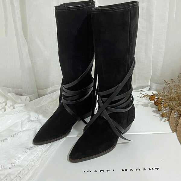 Drune | Bequeme Wildlederstiefel für Damen