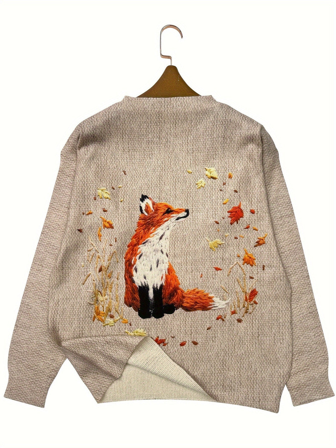 Drune | Trendy Fuchs Druck Pullover