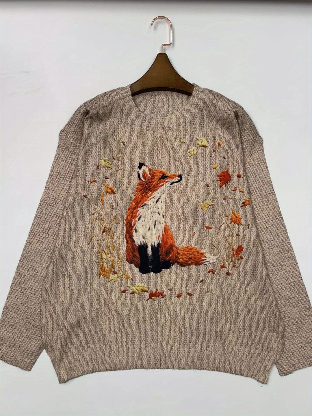 Drune | Trendy Fuchs Druck Pullover