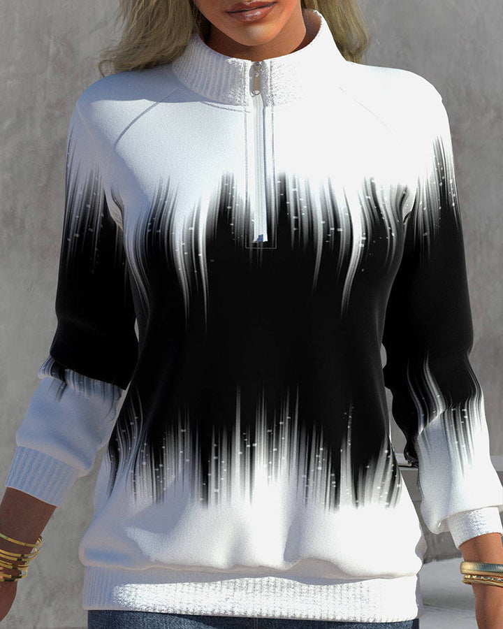 Drune | Trendy Damen Zipkragenpullover