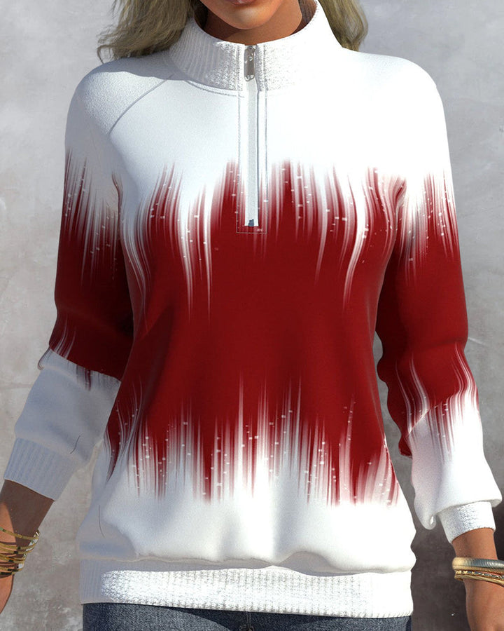 Drune | Trendy Damen Zipkragenpullover