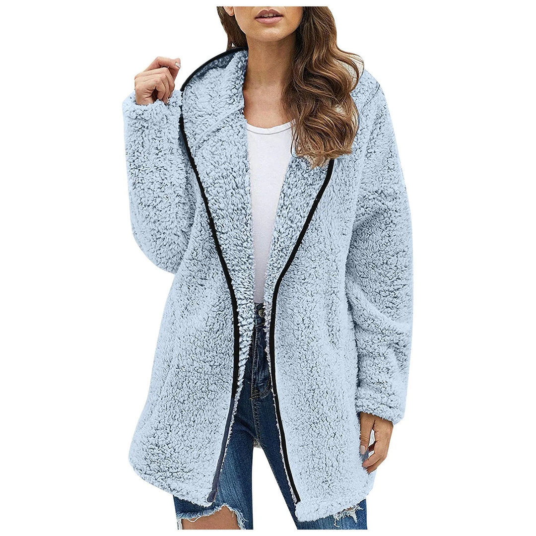 Drune | Trendy Lange Fleecejacke für Damen
