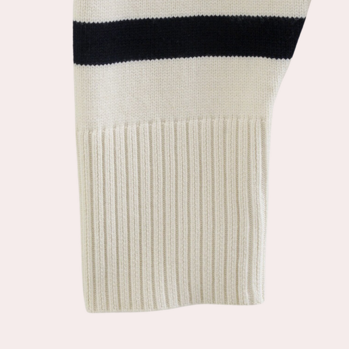 Drune | Trendy Oversized Gestreifter Damenpullover