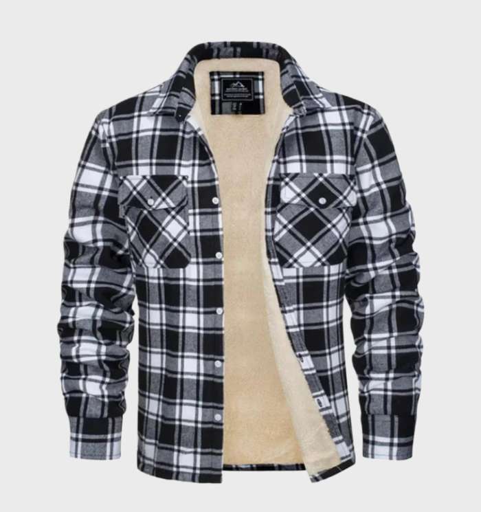 Drune | Trendy Vintage-Style Flanell Herrenjacke