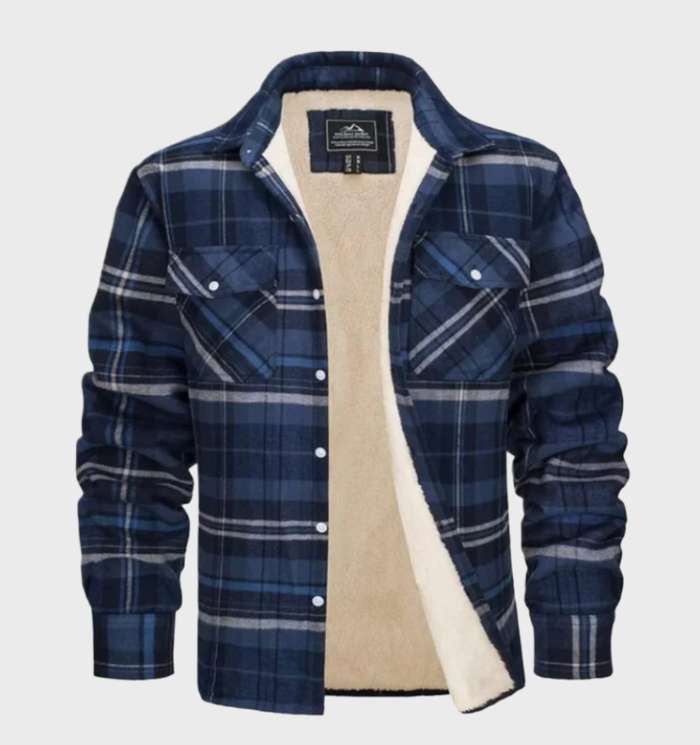 Drune | Trendy Vintage-Style Flanell Herrenjacke