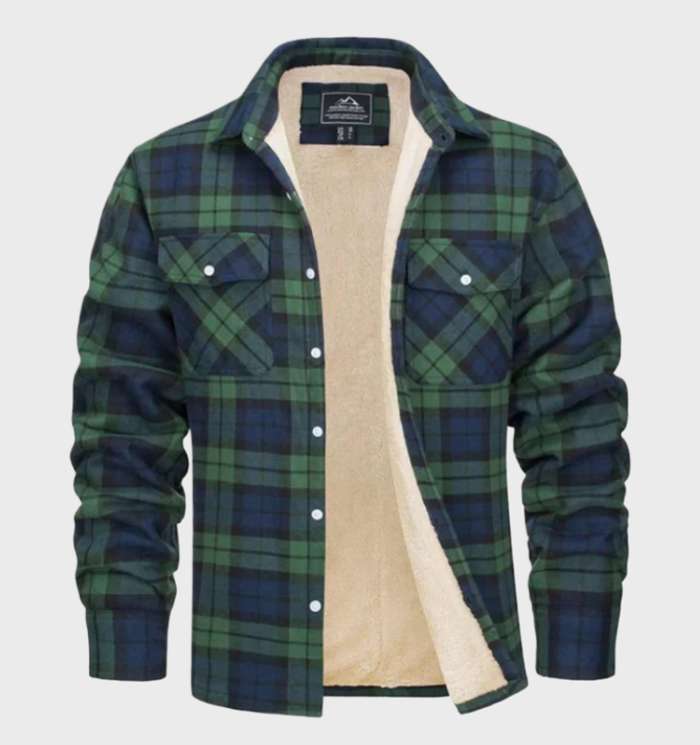 Drune | Trendy Vintage-Style Flanell Herrenjacke