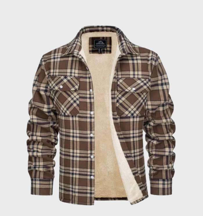 Drune | Trendy Vintage-Style Flanell Herrenjacke