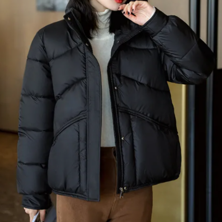 Drune | Damen Pufferjacke Mit Hohem Kragen - Reißverschluss