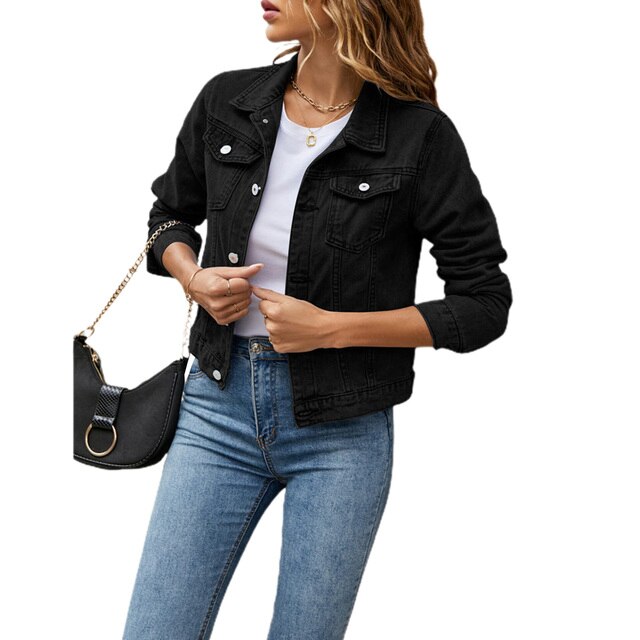 Drune | Trendige Damen Denimjacke mit bequemem Schnitt