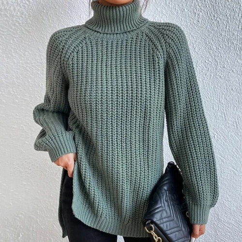 Drune | Trendy Damen Strickrollkragenpullover