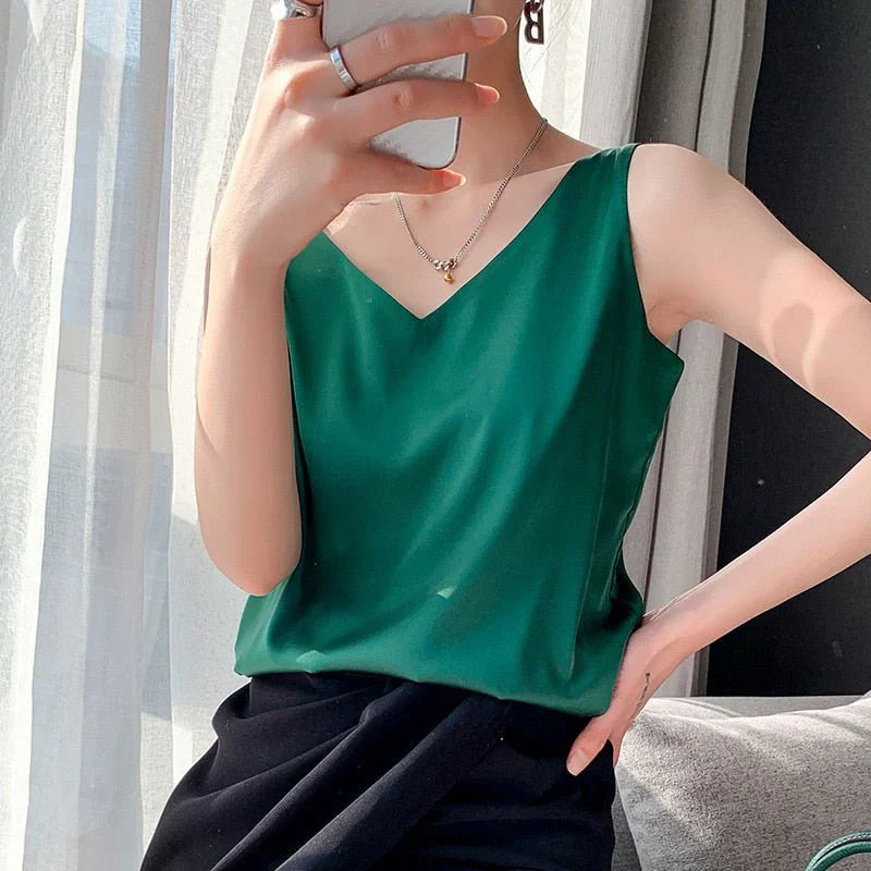 Drune | Seidig Weiches Tanktop Für Damen