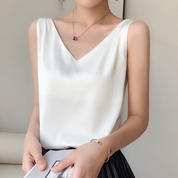Drune | Damen-Tanktop Aus Weicher Seide