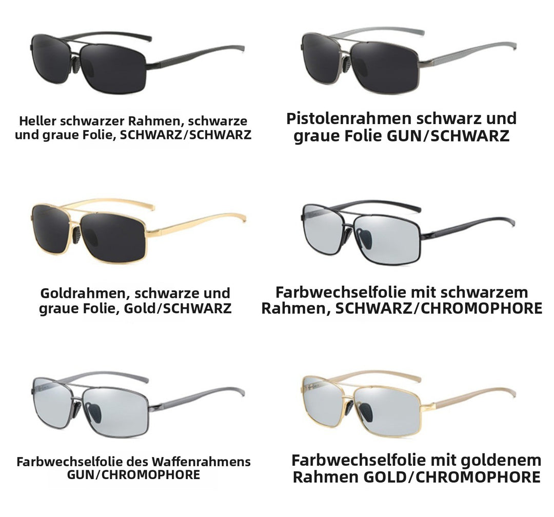 Drune | Vintage Square Aluminium Magnesium Polarisierte Sonnenbrille