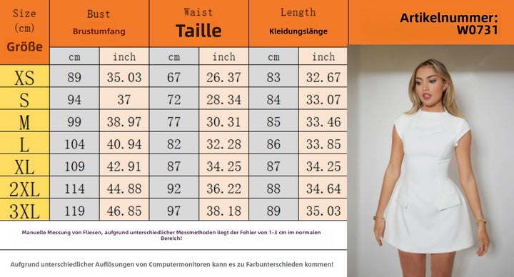 Drune | Taillenkleid im Taschendesign