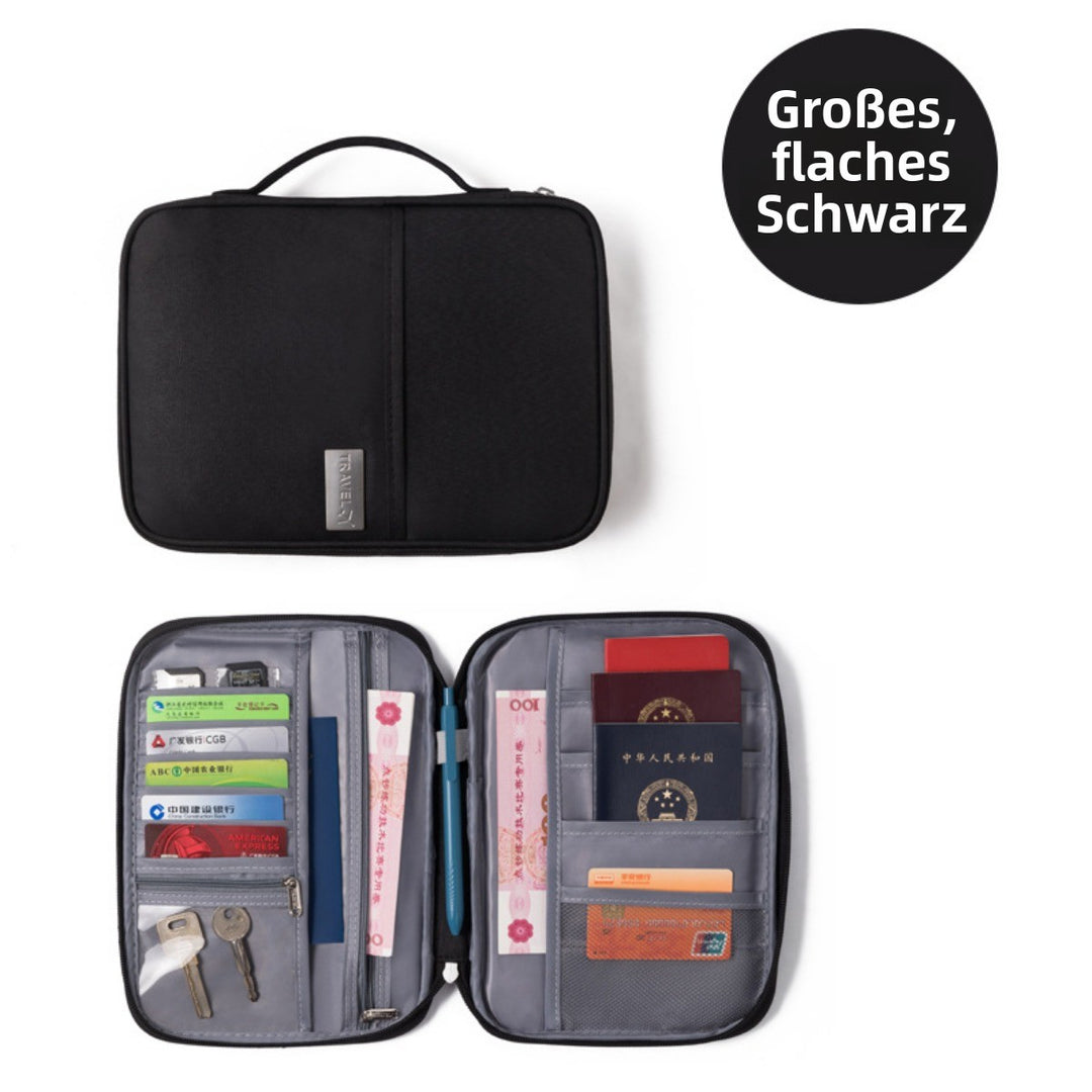 Drune | Tragbare Aufbewahrungstasche für Reisedokumente