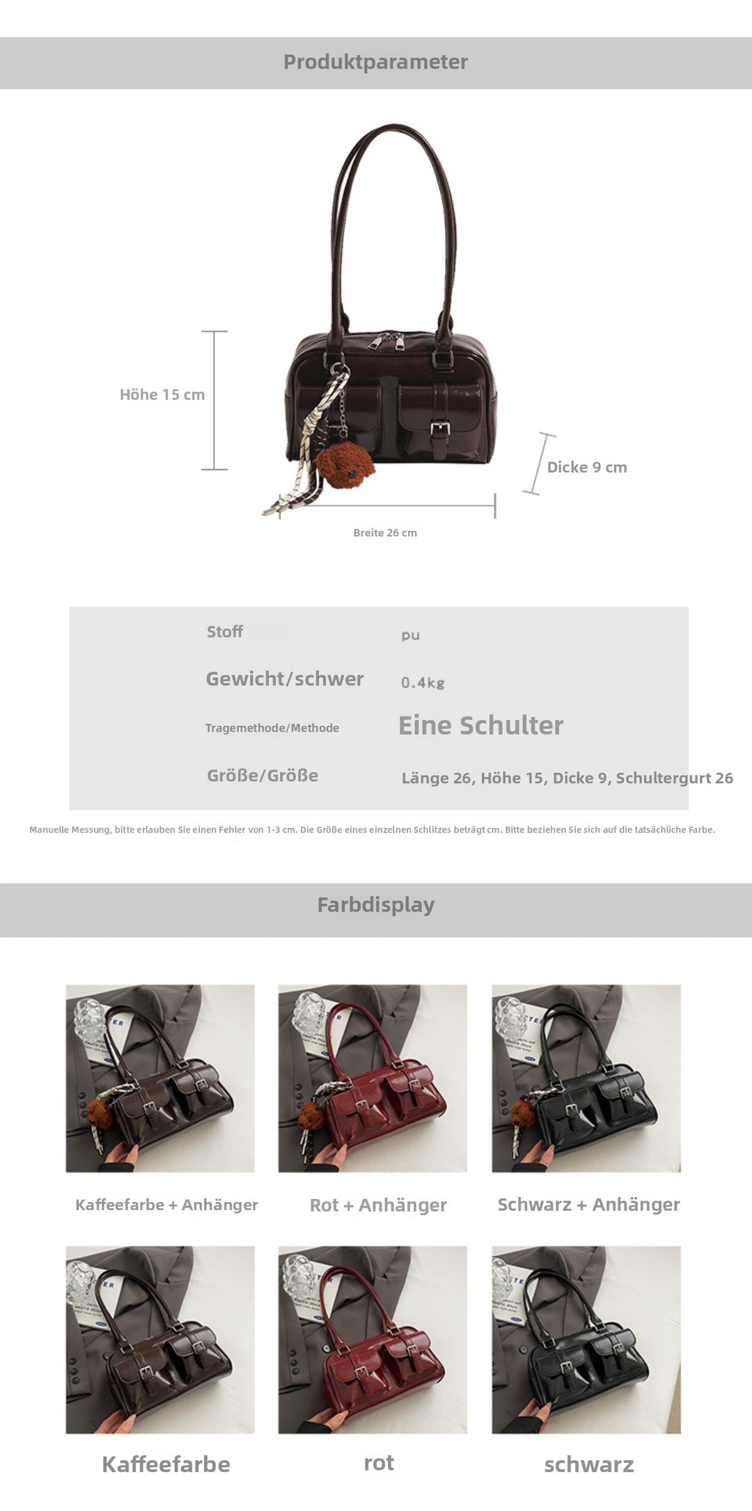Drune | Schwarzer Schwan Kissen Umhängetasche