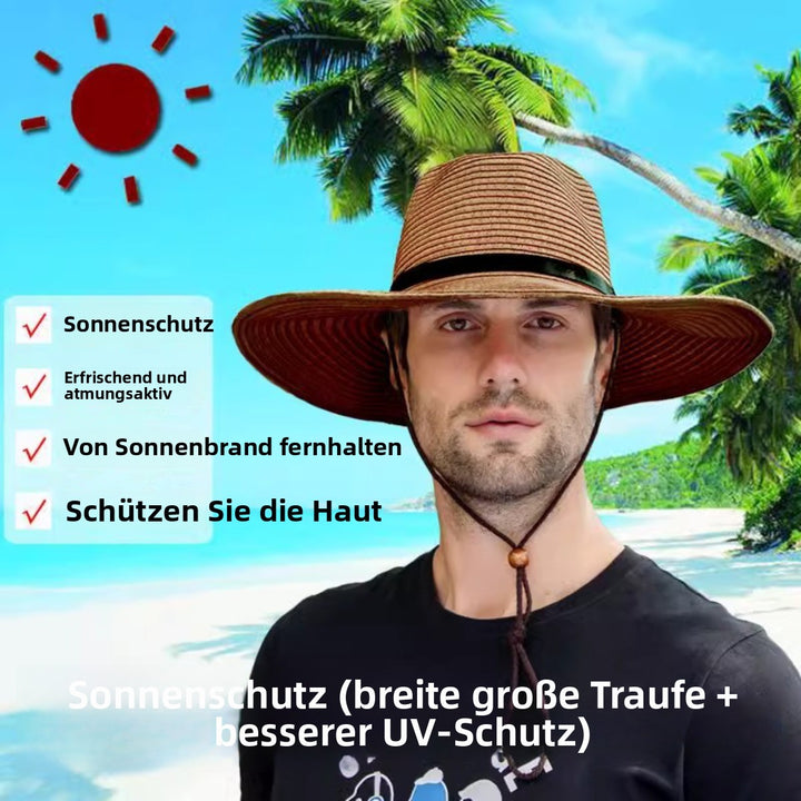 Drune | Herren Outdoor Schatten gewebt Strohhut