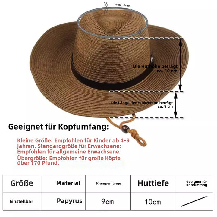 Drune | Herren Outdoor Schatten gewebt Strohhut
