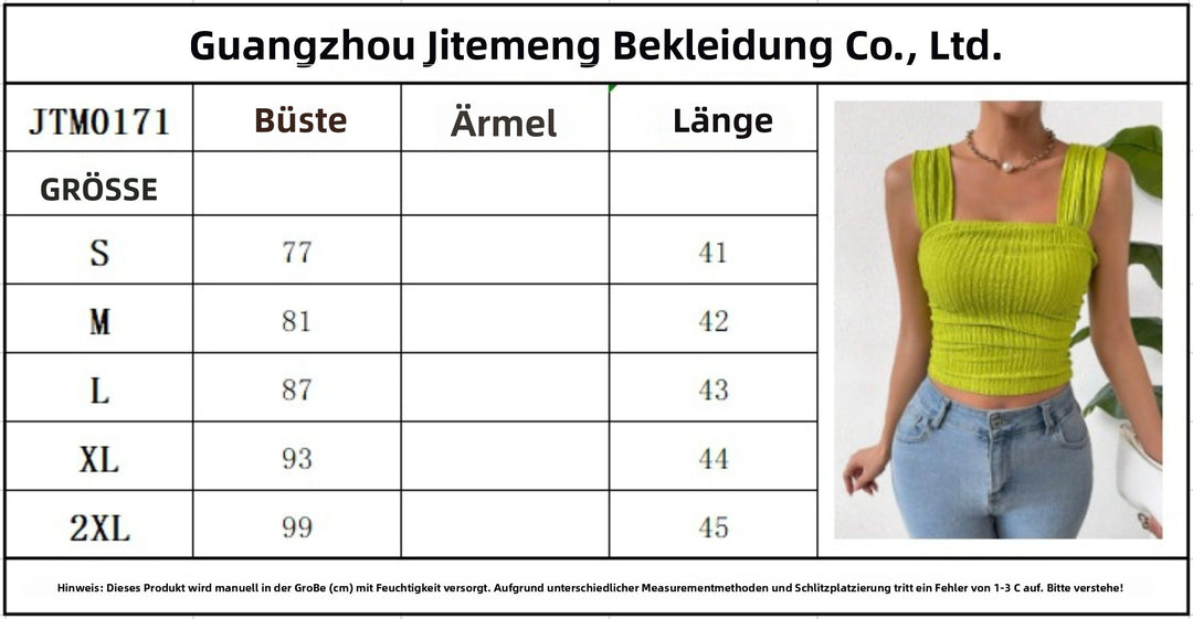Drune | Ärmelloses Westentop mit offenem Knopf und eckigem Ausschnitt mit Schulterriemen
