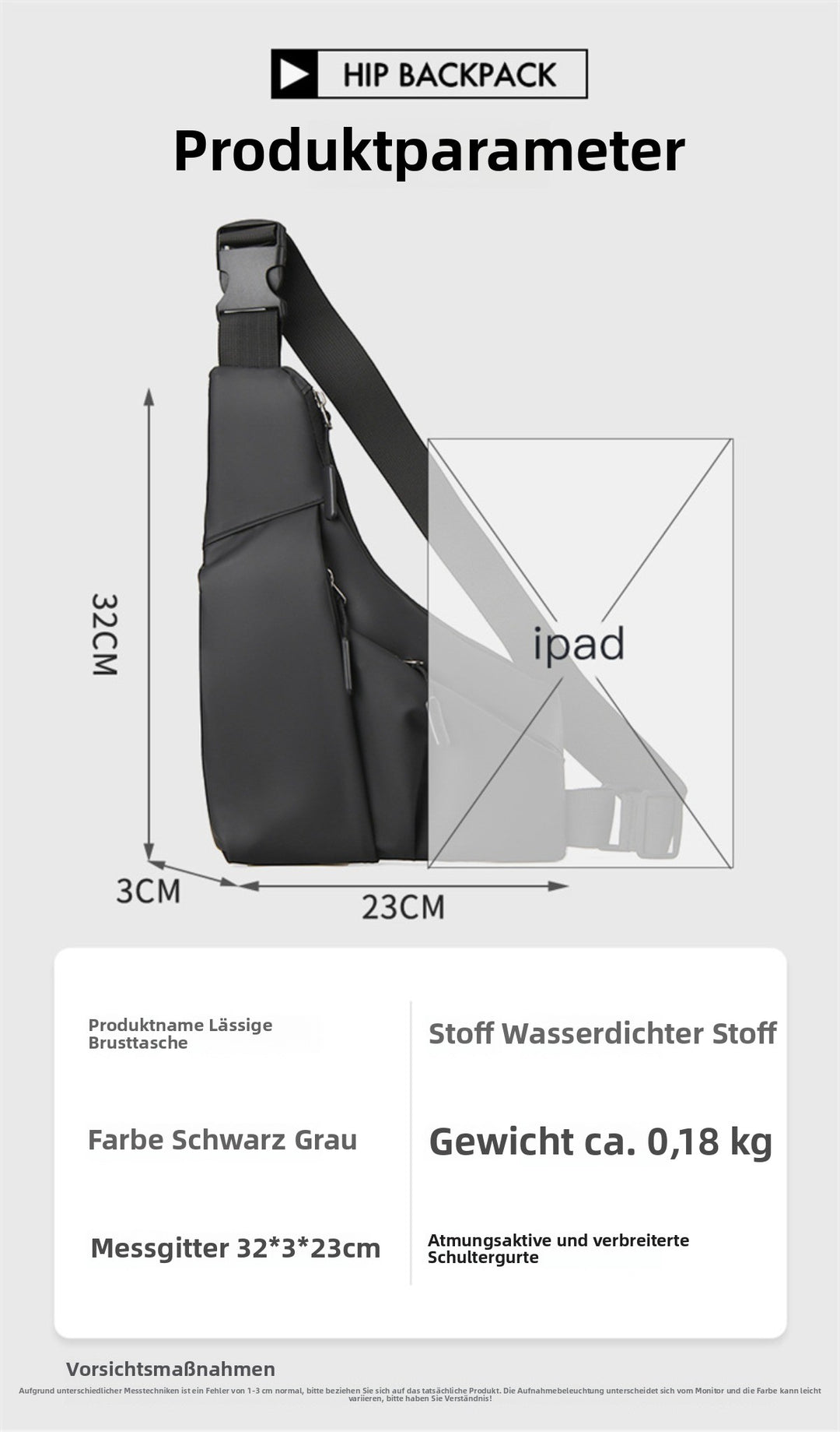 Drune | Anti-Diebstahl-Messenger-Freizeittasche
